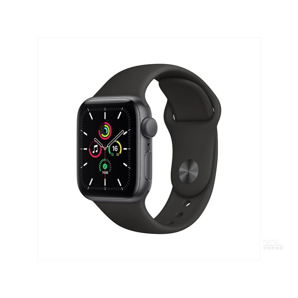 Apple Watch SE 2nd Gen (Renewed) - 40mm & 44mm Aluminum Case with Sport Band, iOS Smartwatch