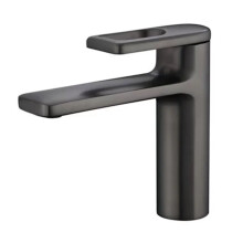 Elegant All-Copper Waterfall Faucet for Bathroom Basin - Hot & Cold Mixer
