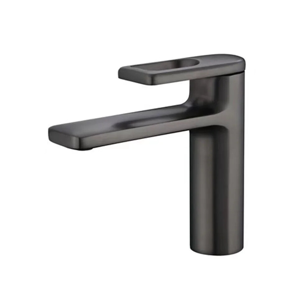Elegant All-Copper Waterfall Faucet for Bathroom Basin - Hot & Cold Mixer