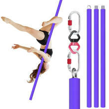 Portable Rotating Aerial Fitness Dance Pole with Silicon Steel for Home Workouts