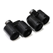 Premium Quad Carbon Fiber Exhaust Tips for BMW G20/G21 330i/330d/330e - 2.5 Inch Tailpipe Nozzle Upgrade