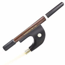 Premium German Carbon Fiber Bass Bow with Golden Diamond Finish - 4/4 Size, Natural Horsehair