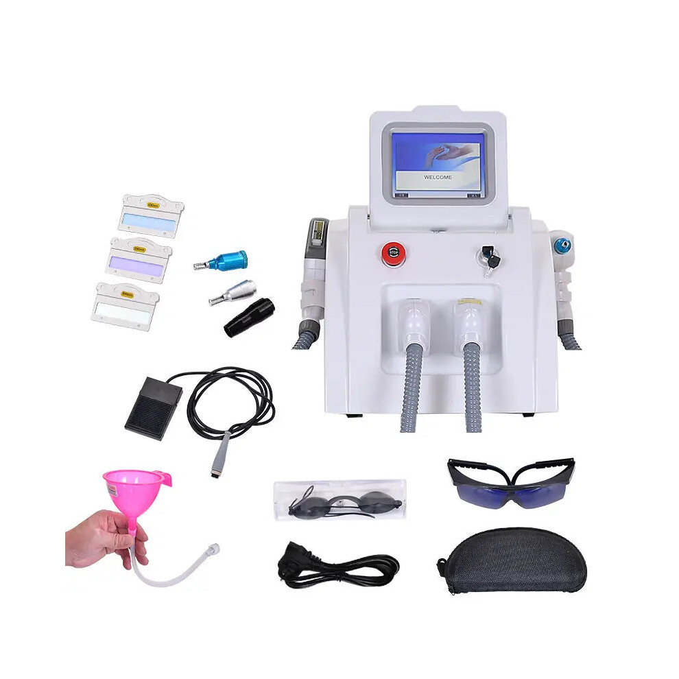 Professional 2-in-1 Portable Diode Laser & IPL Hair Removal Machine with ND YAG Laser for Tattoo Removal