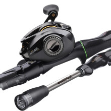 HiStar 95m V587 Fuji Long Casting Fishing Rod & Japanese NMB Ball Bearing Black Mamba Baitcasting Reel Combo