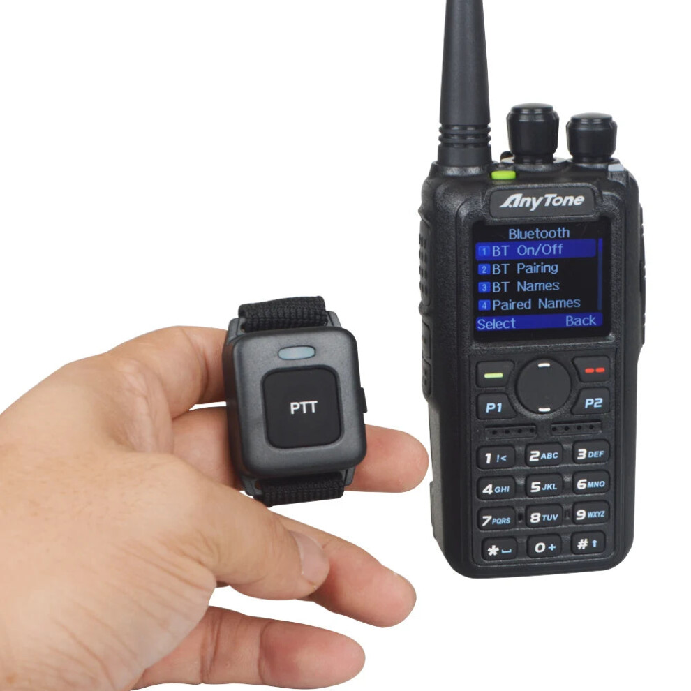 Anytone D878uvii Plus Ham Walkie Talkie With Bluetooth Ptt, Gps, Aprs, Dual Band Vhf/Uhf, Digital Dmr & Analog Portable Two-Way Radio 7445010579581