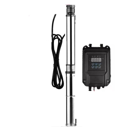 High-Efficiency 1500W Solar DC Deep Well Pump with Controller - 2HP, 72V, Max Head 160m, 6000L/Hour Flow Rate