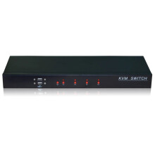 HighTek HK 4T1VK 4-Port USB VGA KVM Switch - 350MHz High-Quality New Style