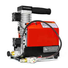 Portable 12V High-Pressure PCP Air Compressor - 300 Bar/4500 PSI, Oil & Water-Free for Scuba Diving Tanks & PCP Rifles