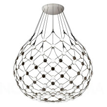 Nordic Italian Designer LED Chandelier - Creative Pendant Lamp with Fishing Net Design for Dining Room and Home Decor
