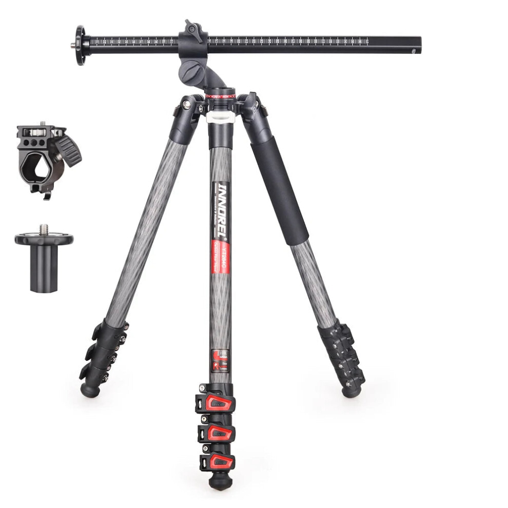 Innorel Yt284c Carbon Fiber Tripod With Rotatable Multi-Angle Center Column, 20Kg Load Capacity For Dslr & Camcorders 705353994302