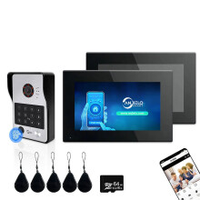 Anjielo 5-in-1 Tuya Smart WiFi Video Intercom System with 1080p Camera, Fingerprint Unlock & Motion Detection