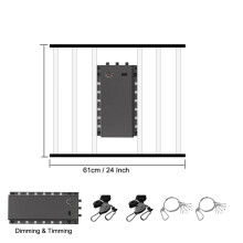 Foldable LED Grow Light with UV & IR, 480W/720W Dimmable Full Spectrum for Veg & Heavy Flowering Plants