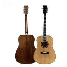 Premium 41-Inch Solid Wood Acoustic Guitar with Spruce & Sapele Top, High-Quality Mahogany Back & Sides
