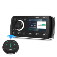 Bluetooth Marine Stereo Media Center with 50W x 4 Channels, DAB/AM/FM Tuner for Boats, UTVs, ATVs, and Spas