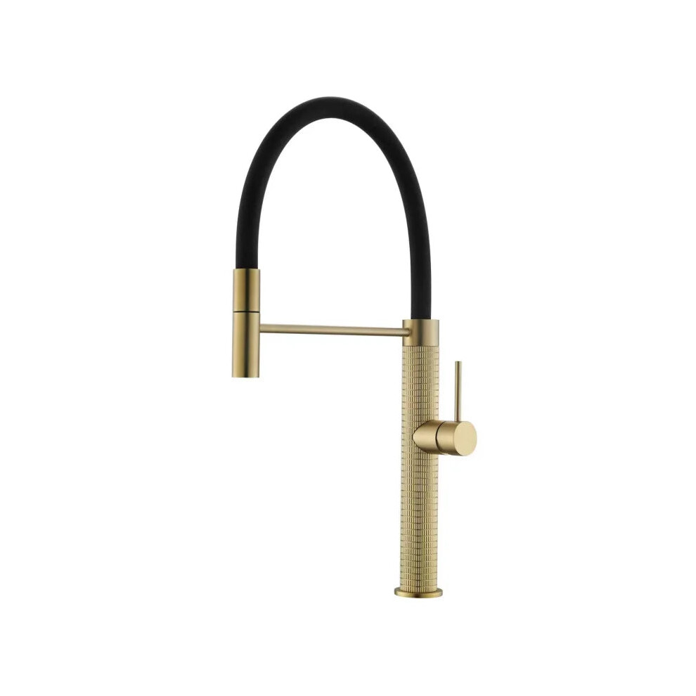 Magnetic Suction Brass Kitchen Faucet With 360Ã Rotation And Pull-Out Sprayer - Single Hole, Single Handle, Dual Control For Hot And Cold Water 313056388399