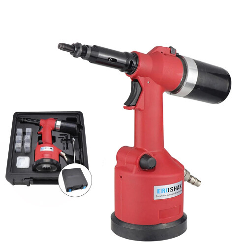 Hydraulic Pneumatic Rivet Nut Gun Kit: Automatic Air Riveter Tool Set for M3-M12 Rivnuts