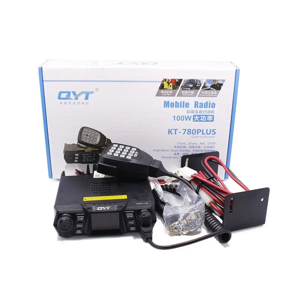 Qyt Kt-780 Plus High Power Mobile Transceiver - 100W Vhf 136-174Mhz & 75W Uhf 400-480Mhz Long Range Car Radio 7445054526565