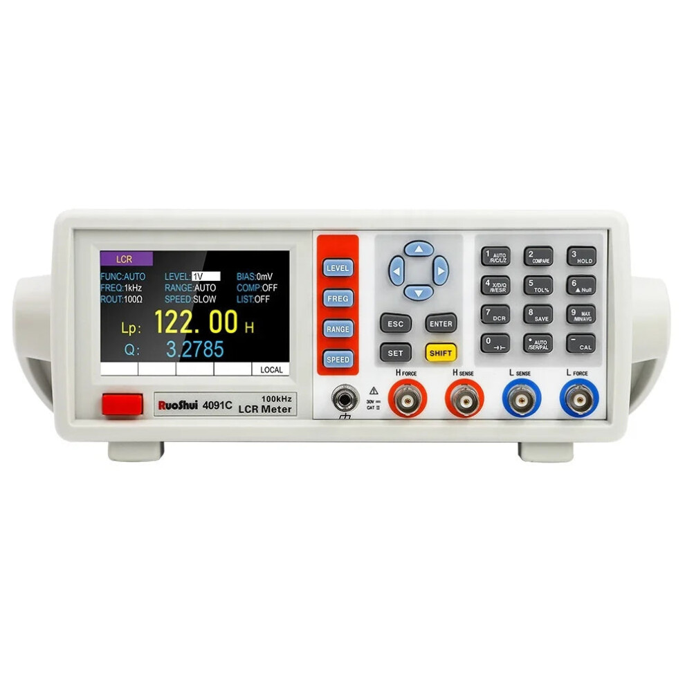 Ruoshui 4091C Digital Benchtop Lcr Meter With Adjustable Frequency (10Hz-100Khz) And 10-2000Mv Capacitor Testing Capability For Ultracapacitors 705353064234