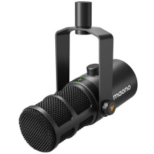 Maono PD400X USB/XLR Dynamic Microphone - All-Metal Design with One-Touch Mute, Headphone Jack, and Volume Control for Podcasting & Streaming