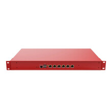 IkuaiOS Rackmount Network Appliance - Celeron N5105, 6x 2.5G Ethernet Ports, 1U Firewall Router for Home & Business, Red 1338-6L