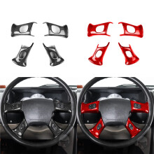 Premium Carbon Fiber Steering Wheel Button Cover for Cadillac Escalade 2003-2006 - Sleek Interior Upgrade