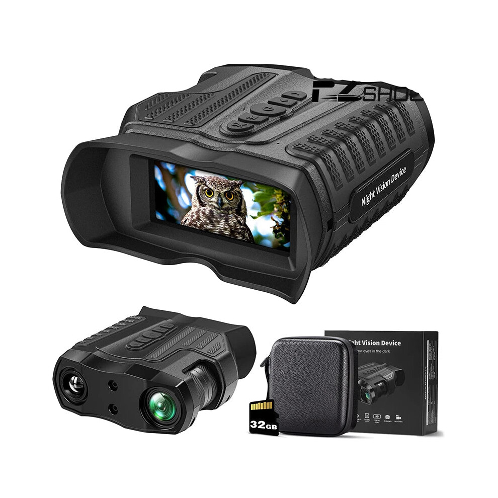 Ezshoot Night Vision Binoculars With Ir, 10X Optical Zoom & 4000Mah Rechargeable Battery For Hunting & Camping Light 313050958994