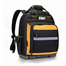 Heavy-Duty Electrician's Tool Backpack - Large Capacity, Multifunctional, Wear-Resistant Canvas for Maintenance & Installation