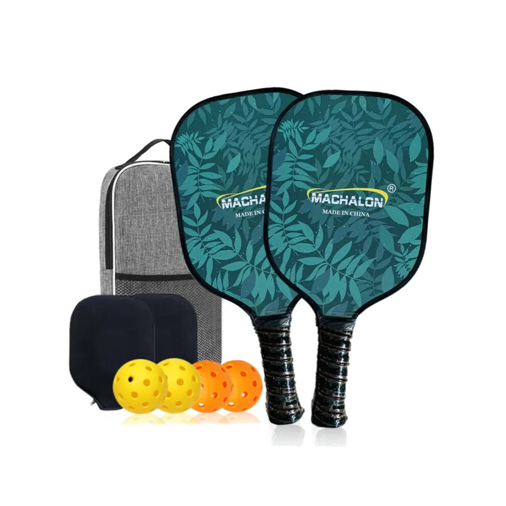 Pro-Level Pickleball Paddle Set: Carbon Graphite Face With Honeycombed Polymer Core - Set Of 2 313051585595