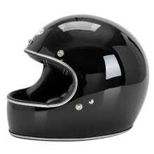 Vintage Full Face DOT Approved Racing Helmet - Classic Design for Safety and Style