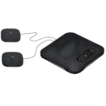 Portable 360Â Omnidirectional USB Bluetooth Wireless Conference Speakerphone with Hi-Fi Speaker & Microphone for Online Meetings