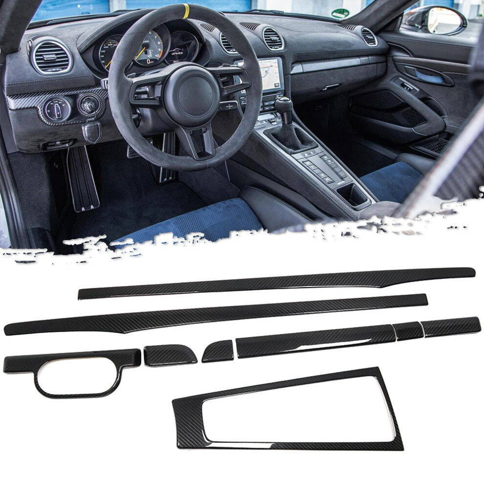 Porsche 718 Boxster/Cayman 2017-2021 Carbon Fiber Gear Shift Console Trim 7445025488427