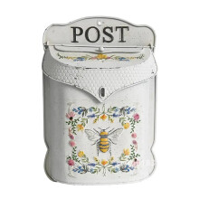 Vintage Wall-Mounted Metal Mailbox: Farmhouse Santa Post Box Decor