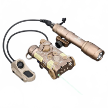 Premium Tactical Metal NGAL Laser & WADSN M600C/M300A Flashlight with Axon Dual Function Switch for 20mm Rail Airsoft Weapons