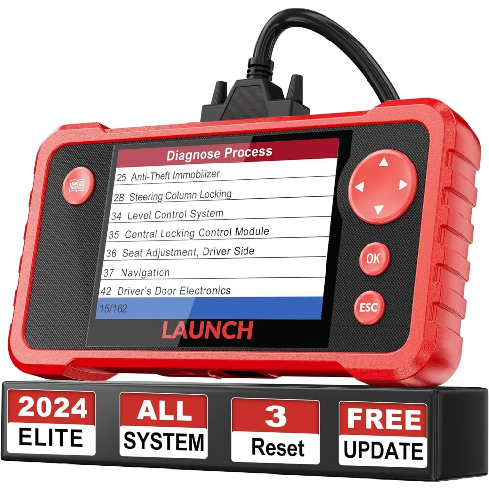 X431 Crp123 V2.0 Plus Obd2 Scanner - Comprehensive All-Systems Car Diagnostic Tool With Oil, Sas, And Service Code Reader - Lifetime Free Updates Inc 7445030869884