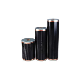 Efficient 5-Pack Infrared PTC Underfloor Heating Film - 20m² Coverage, AC220V, 240W/m², Includes Clamps & Insulation Pastes