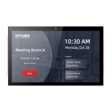 15.6-Inch Conference Room Scheduling Tablet with LED Indicators & Camera