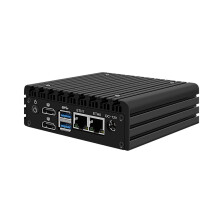 Compact HUNSN Micro Firewall Appliance with Dual Intel 2.5GbE LAN, AES-NI Support, and Dual HDMI & USB3.2 Ports for pfSense/OPNsense