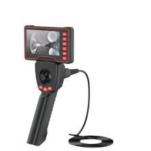 4-Way Steering Endoscope with 5-Inch HD Screen, 3.9mm Diameter, 720p Resolution, and Adjustable Wire Length (1-3m) for Engine and Sewer Inspection