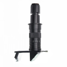 High-Performance Lapsun 2D/3D 20x-180x 10A Monocular C-Mount Video Stereo Zoom Lens for Industrial Microscopes with USB/HDMI Camera Compatibility