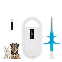 Premium 25x7mm Pet Microchip Kit with PT160 Reader - 2-Pack for Cats & Dogs