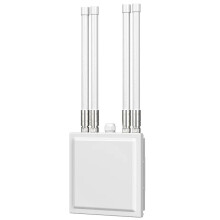 High-Power Outdoor WiFi AP Router & Repeater with 48V PoE, 1200Mbps Dual-Band (2.4G/5G) Wireless Extender, Gigabit LAN/WAN Ports, and 6dBi Gain Anten