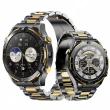 JT7 4G LTE Android 10 Smart Watch for Men - 1.5 Round HD AMOLED Display, MTK6762 Octa-Core, 6GB RAM, 128GB ROM, Dual Cameras, 5G WiFi