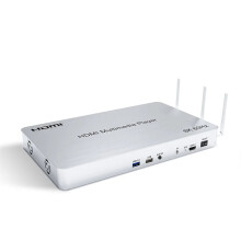 8K 60Hz HDMI Multimedia Player Box - H.265 HD Video, WiFi, USB, MKV, RMVB Compatible for TV & Car