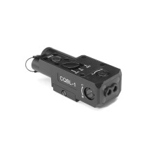 Compact Tactical Laser Sight for Hunting Rifles - IR Red & Green Beams with 20mm Rail Offset Mount for HK416 & AR15