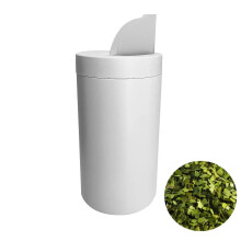 50-Piece Gaucho Yerba Mate Tea Cans with Easy-Pour Plastic Beak Lid and Durable Stainless Caddy - Authentic Argentine Teaware