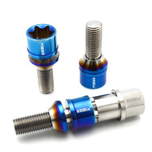 Premium Titanium Anti-Theft Wheel Bolts with Free Washer - 20pcs Set for BMW (M14x1.25 & M12x1.5)