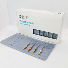 10-Pack Dental Rotary WaveOne Gold Files - NiTi Heat Activated, Flexible Endodontic Tools for Root Canal Treatment