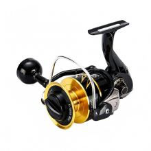 Saltiga SW Series High-Speed Spinning Reel - Full Metal Construction, 12BB, 35kg Drag Power, Available in SW4000XG, SW6000HG, SW10000HG Models
