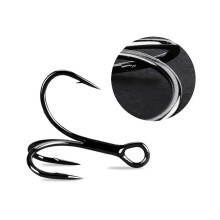 Ultra-Durable 2024 Zinc Nickel Treble Fishing Hook - 3x Corrosion Resistance for Saltwater Angling