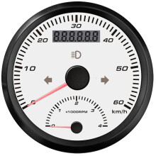 85mm GPS Speedometer & Tachometer - 60 km/h Speed, 4000 RPM for ATV/UTV with Blind Area Odometer Compensation